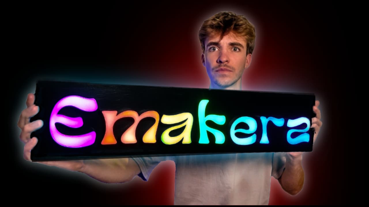 Enseigne LED connectée